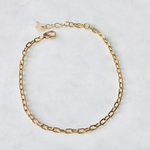 14K Gold-filled Chain Link Bracelet - Picture 1 of 2